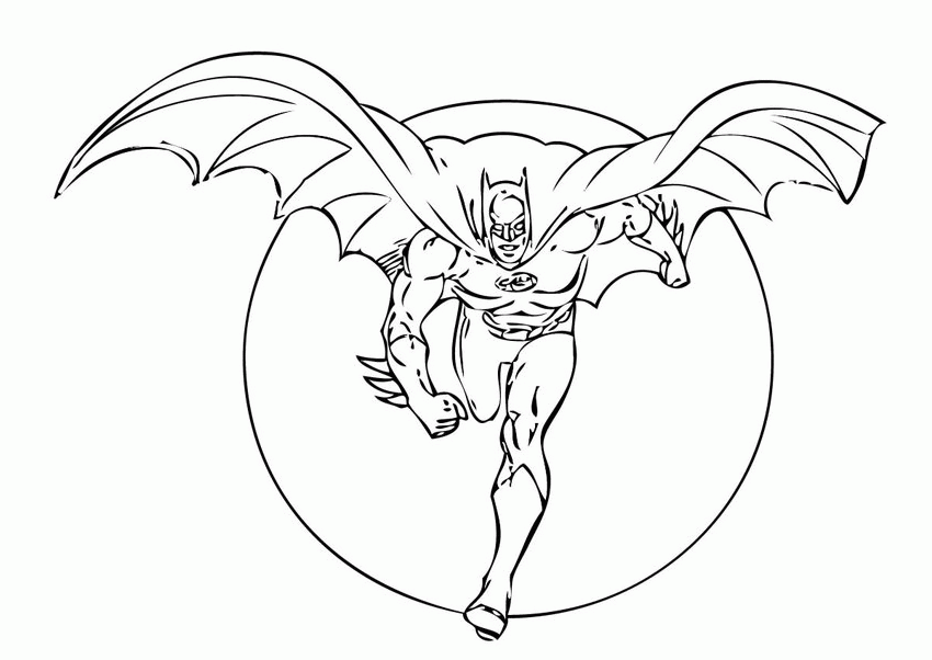 Plansa de colorat cu Batman 28 21